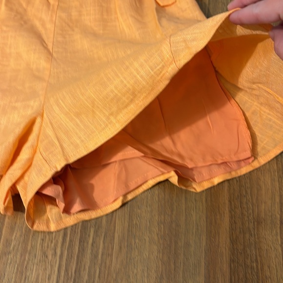 NWOT Pink Lily orange romper - Picture 4 of 8